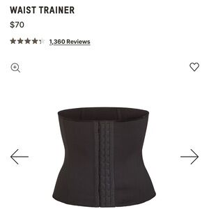 SKIMS black waist trainer